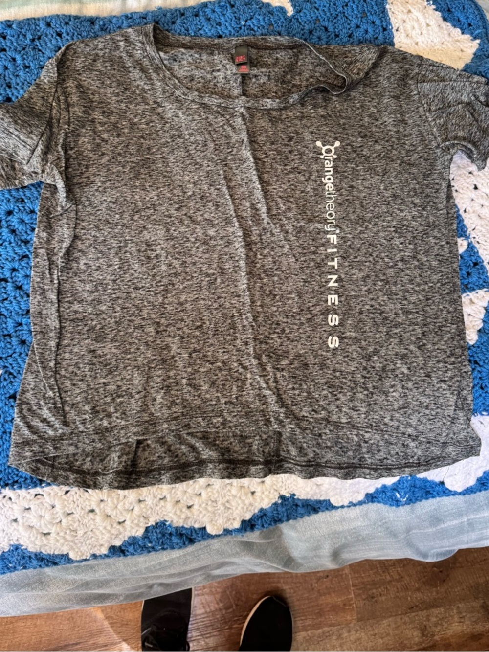 Orangetheory Gray Marbled Tee